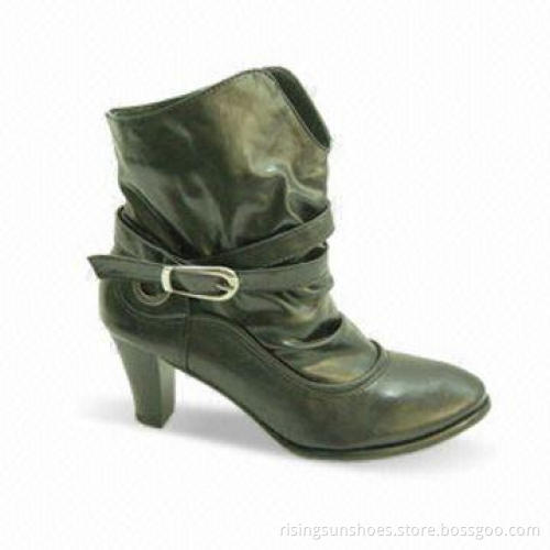 Women's Short Dress Boot, Calf Boot Design, Various Colors, Customized Design and Logos Accepted